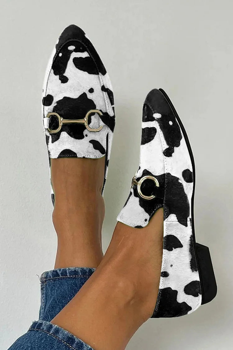 Ella & James | PRINTED LOAFERS WITH BUCKLE
