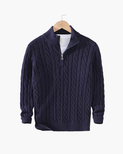 Myles | Zipped Cable Sweater