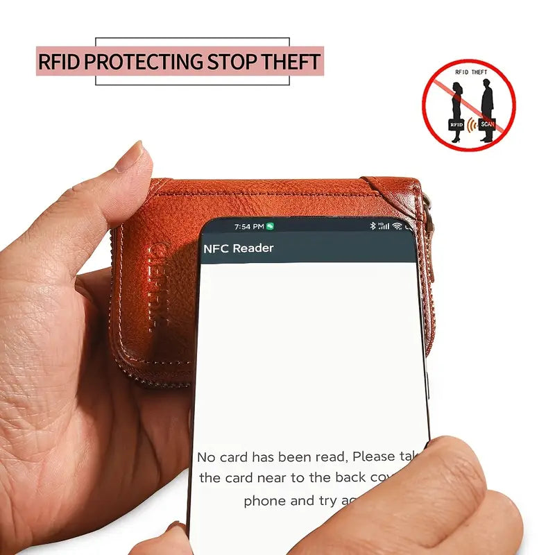 Leather RFID Blocking Wallets For Men | Stirling