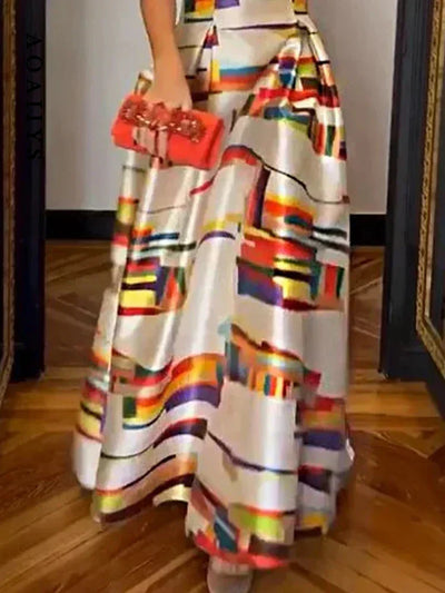 Mirabel | Geometric Maxi Dress