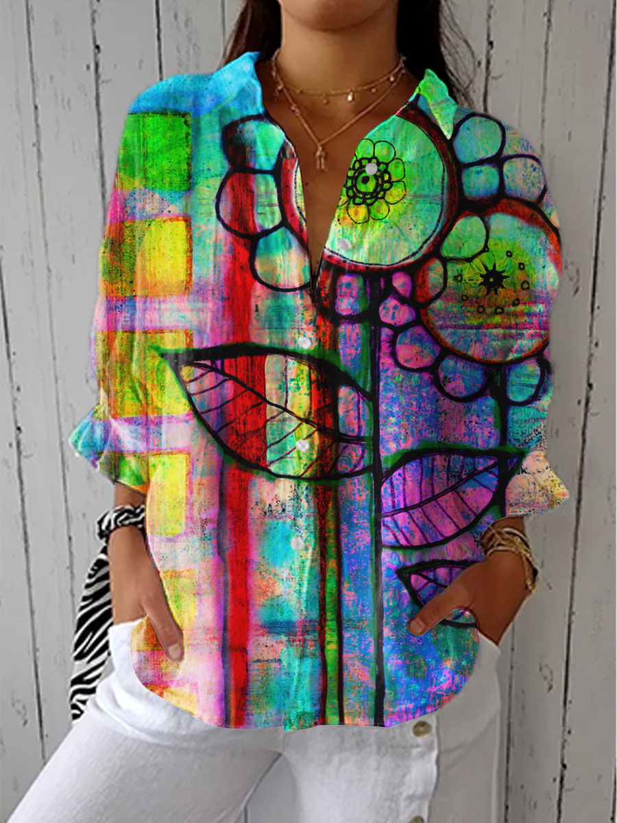 Frances - Artistic Bloom Blouse
