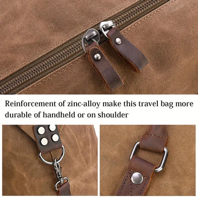 Leather Travel Duffel Bag | Flint