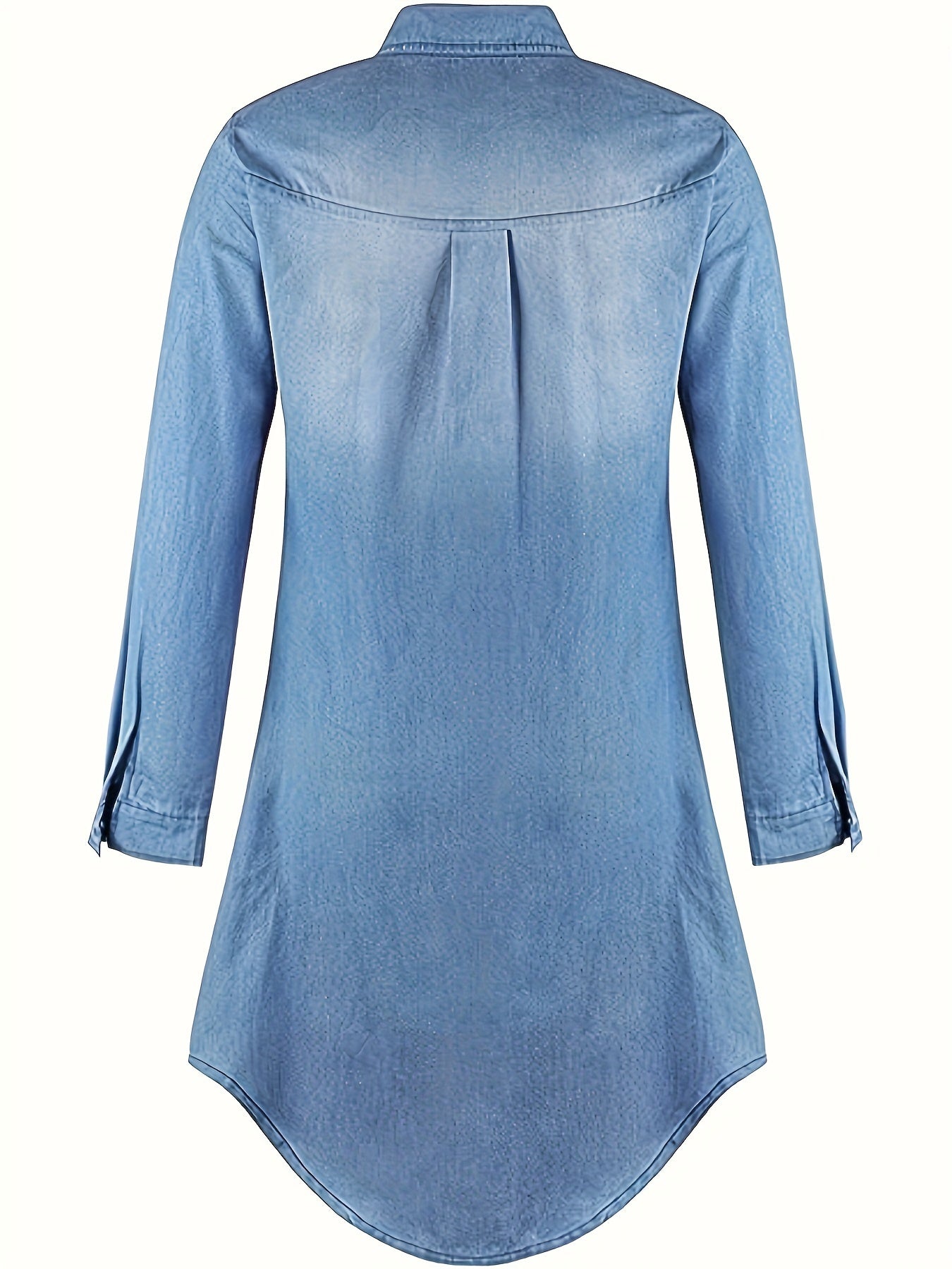 Tess | Denim Midi Dress with Button Closure