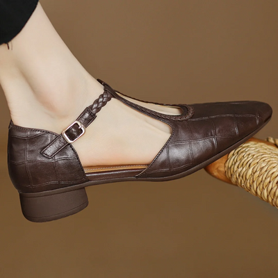 Sarah™ |  Leather Mary Janes