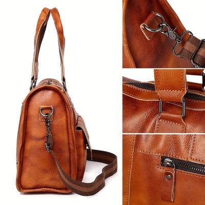 Large Leather Men's Luggage Bag | Lynx