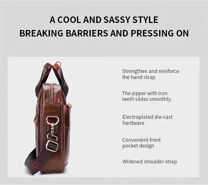 Large Leather Men's Luggage Bag | Lynx