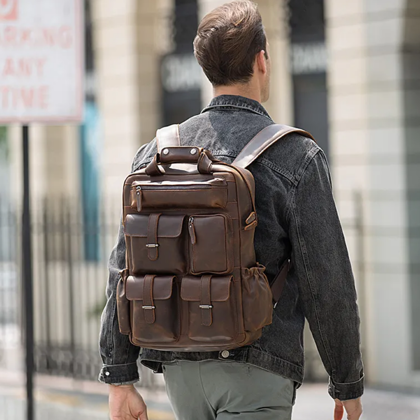 Leather Laptop Backpack | Hadrian