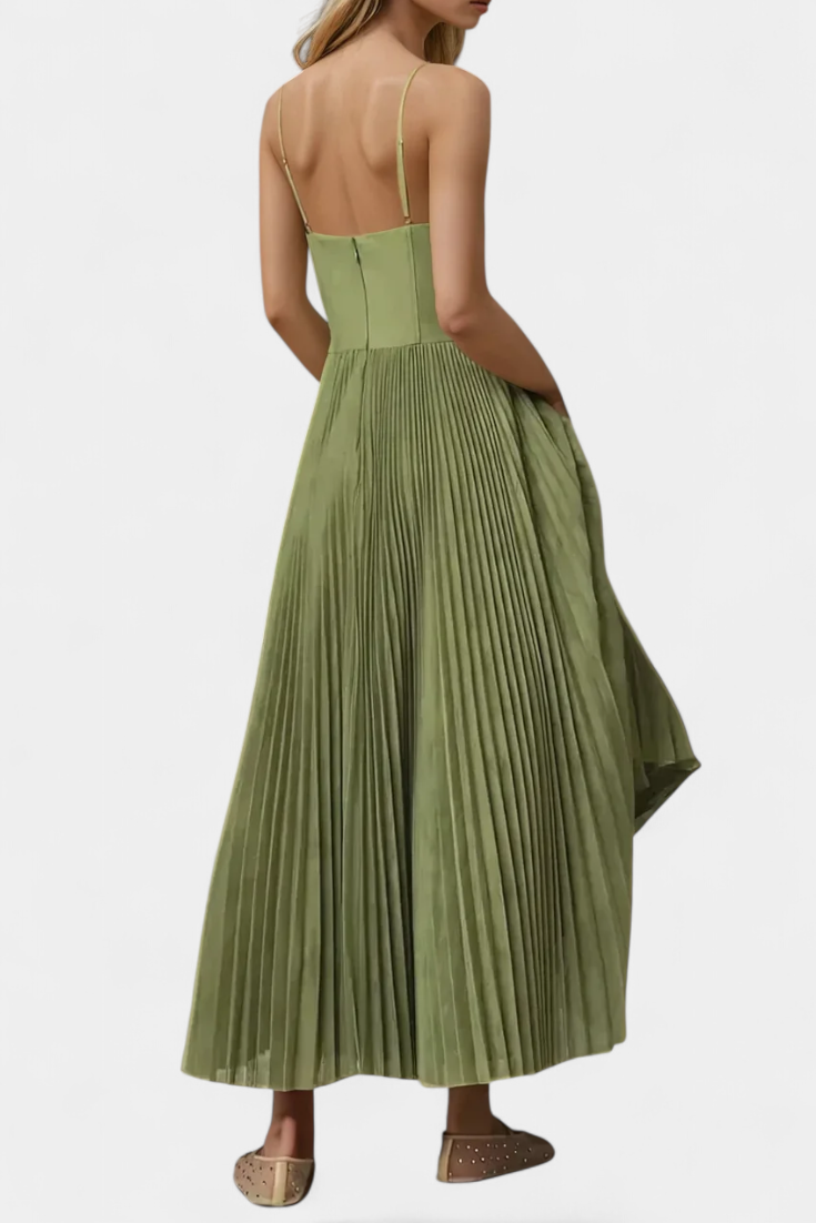 Ottilie - Pleated Tulle Midi Dress