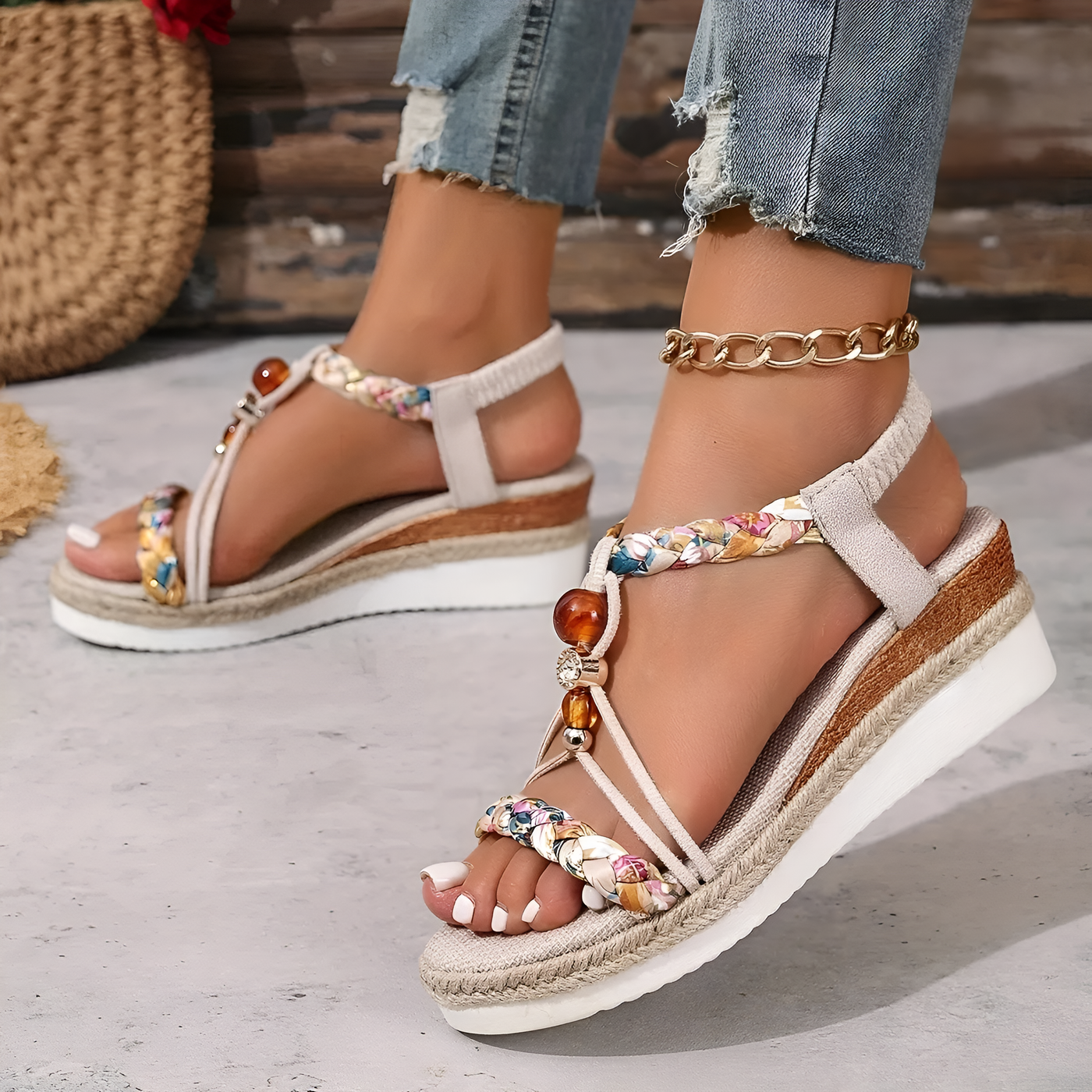 Evy - Elegant Wedge Summer Sandals