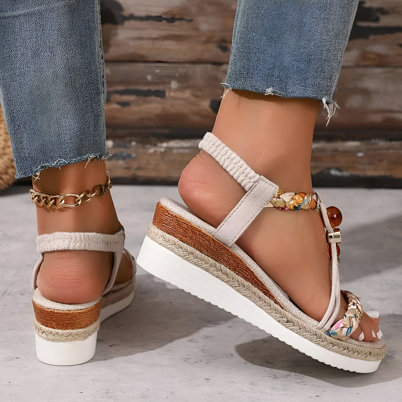 Evy - Elegant Wedge Summer Sandals