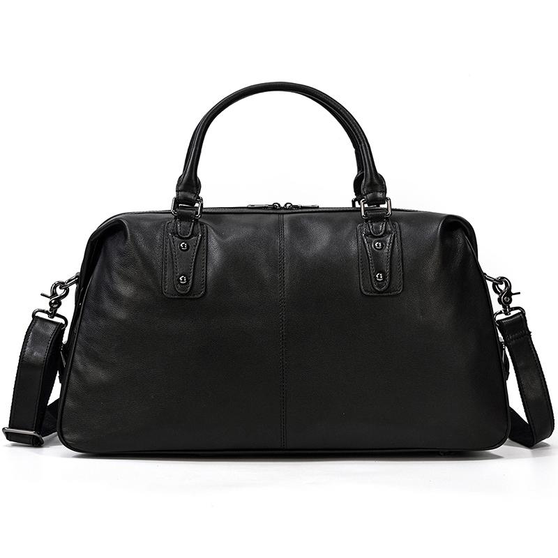 Black Leather Holdall | Zion