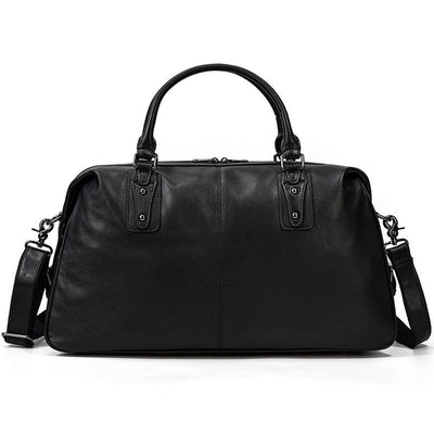 Black Leather Holdall | Zion
