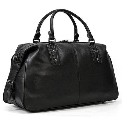 Black Leather Holdall | Zion