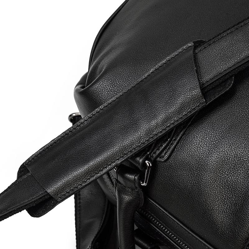 Black Leather Holdall | Zion