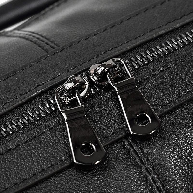 Black Leather Holdall | Zion