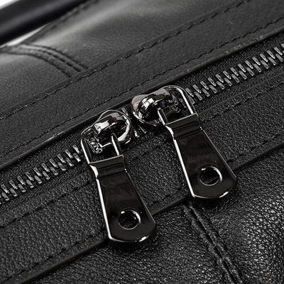 Black Leather Holdall | Zion