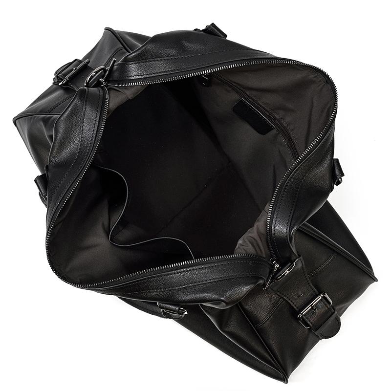 Black Leather Holdall | Zion