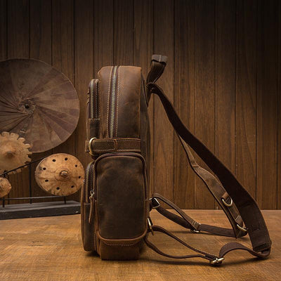 Brown Leather Backpack | Journey