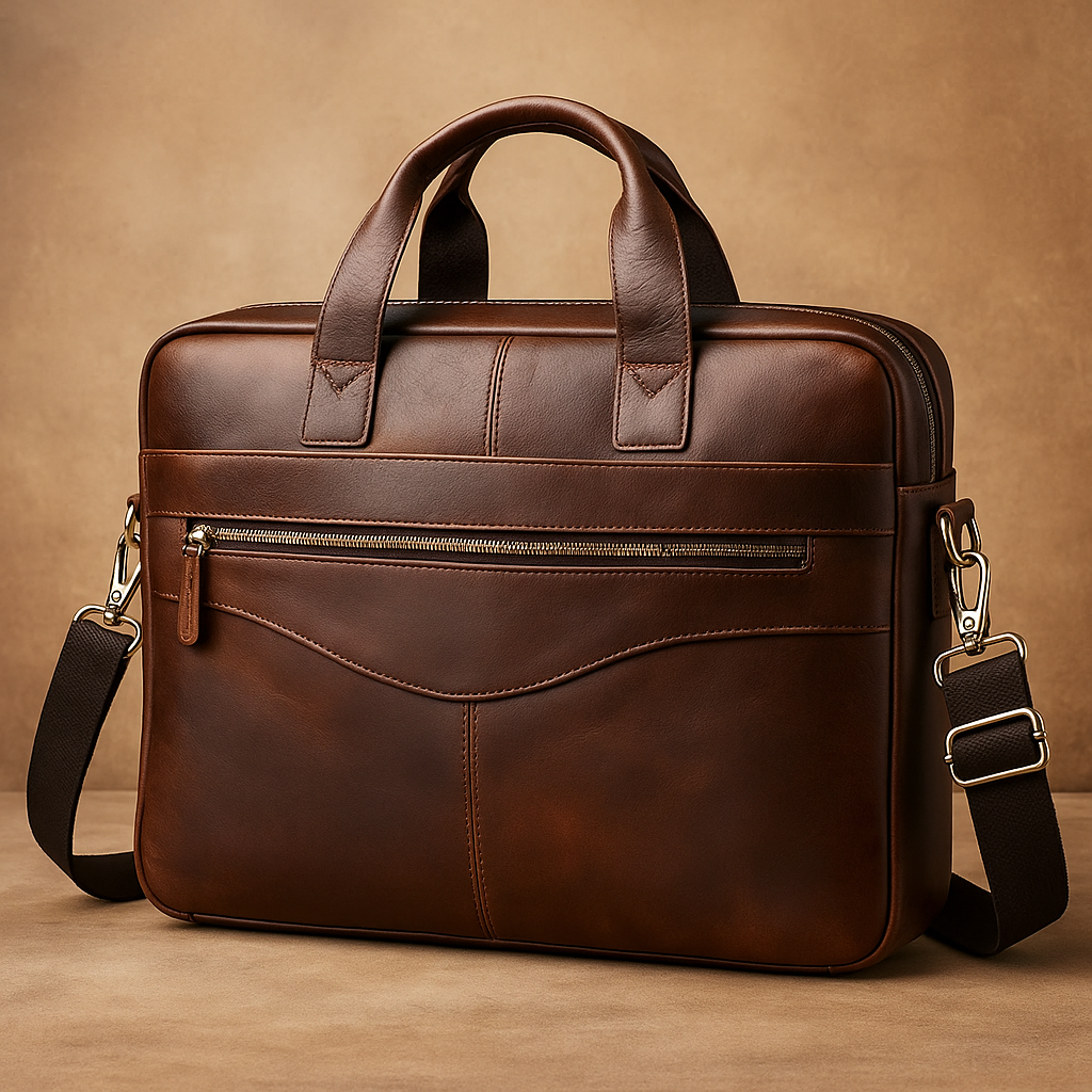Large Leather Men's Luggage Bag | Lynx