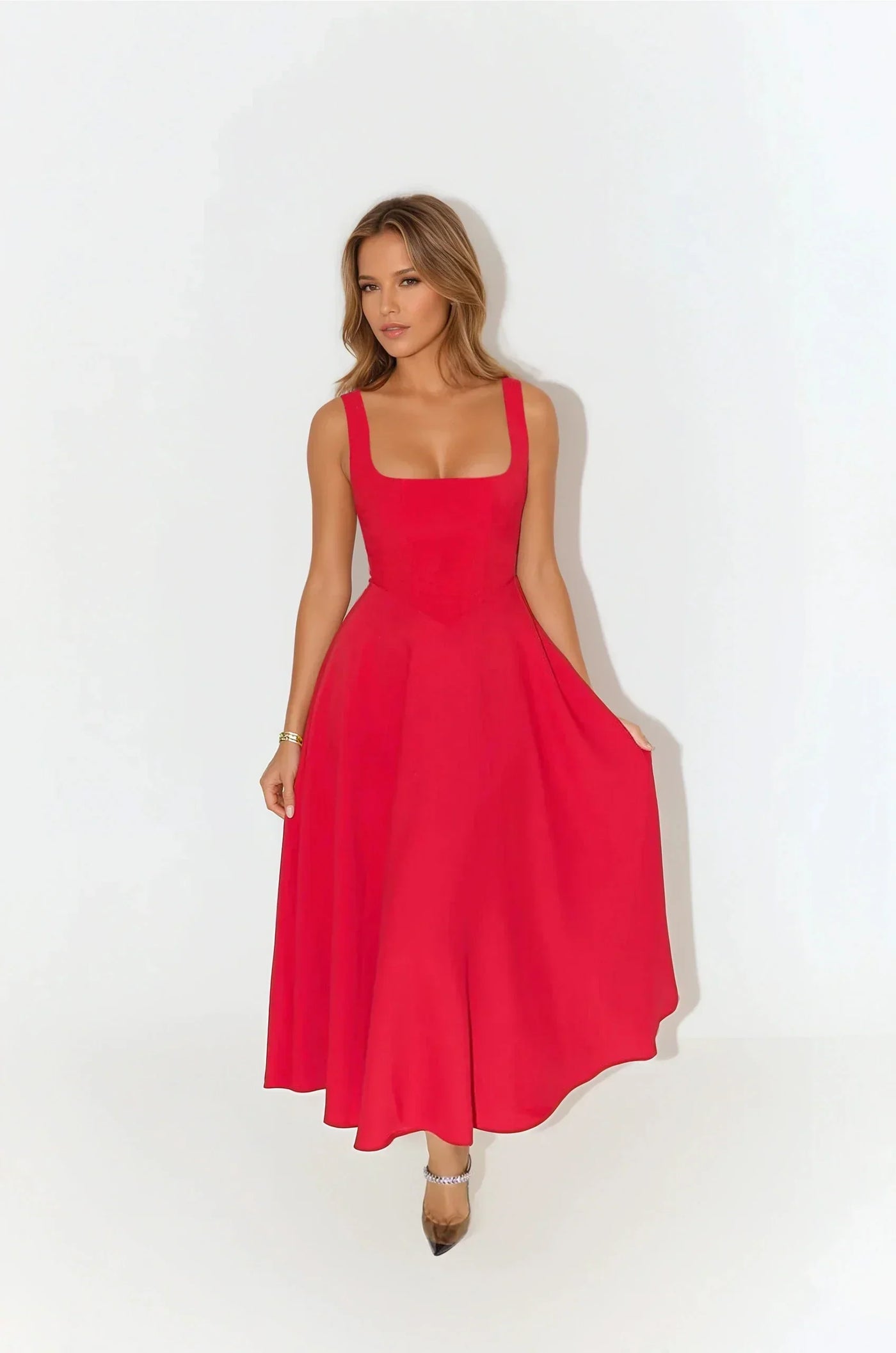 Mina - Long Dress with Adjustable Straps