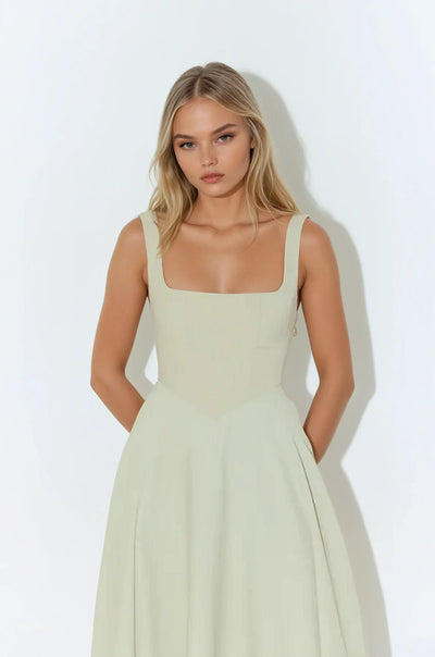 Mina - Long Dress with Adjustable Straps