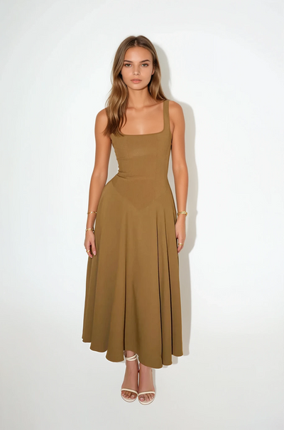 Mina - Long Dress with Adjustable Straps