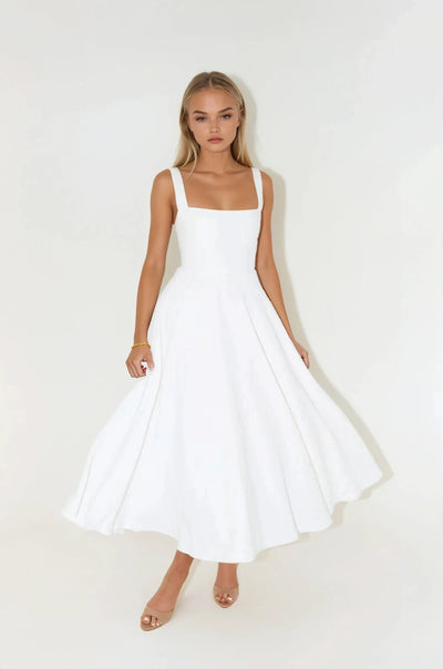 Mina - Long Dress with Adjustable Straps