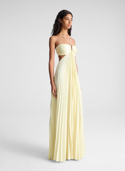 Sienna™ - Pleated Sunrise Evening Dress