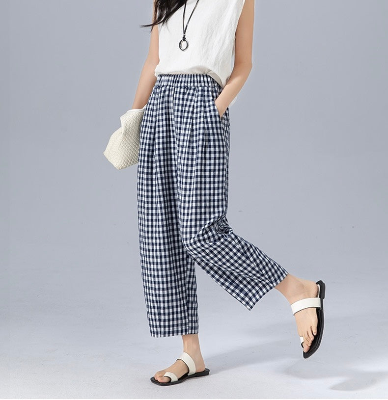 Sabby | Gingham Trousers