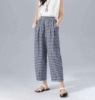 Sabby | Gingham Trousers