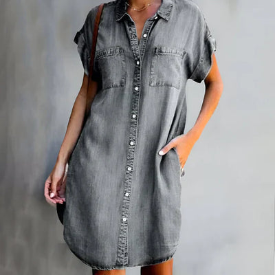Polly | Effortless Denim-Inspired Dress