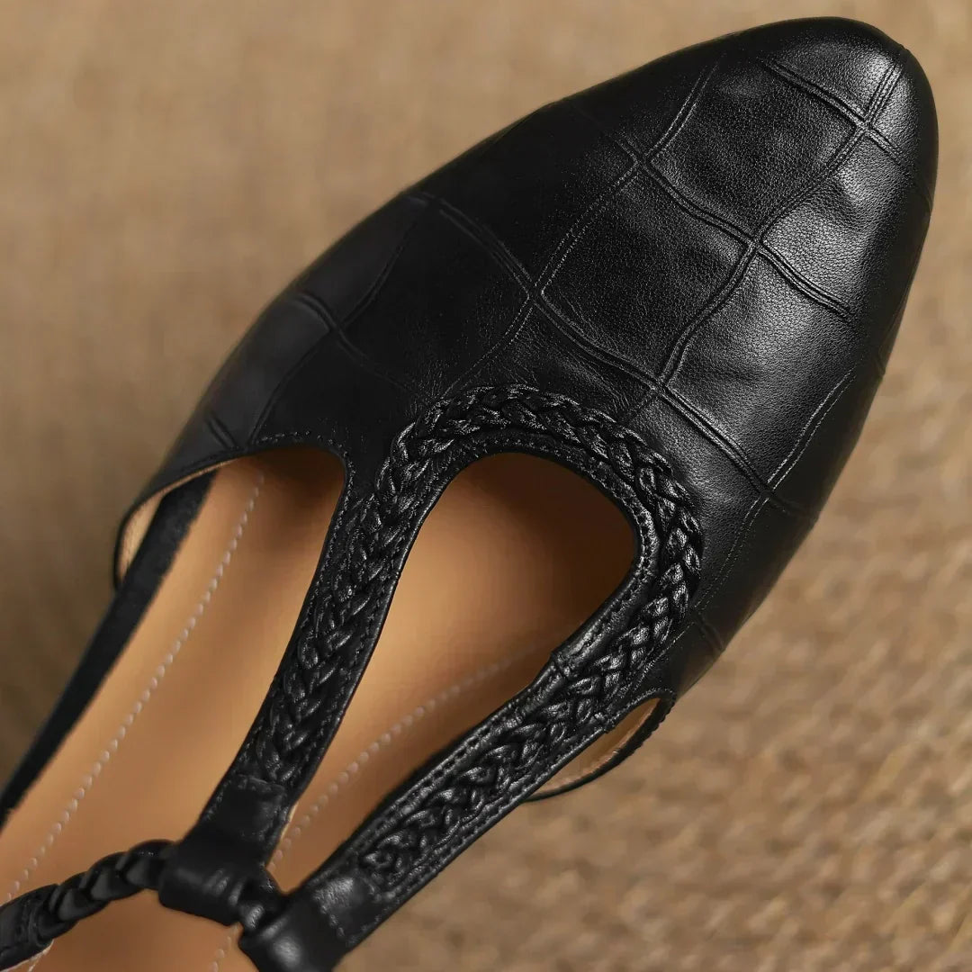 Sarah™ |  Leather Mary Janes