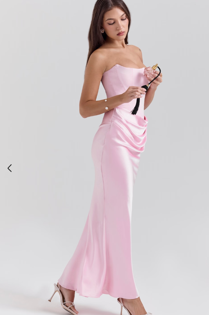 Renata – Long Corset Dress with Defined Style