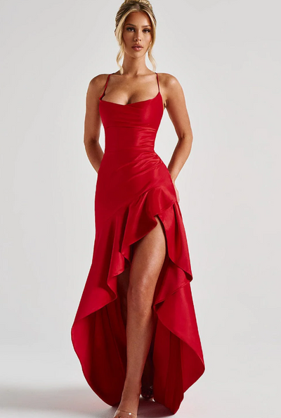 Samira – Long Dress with Open Back