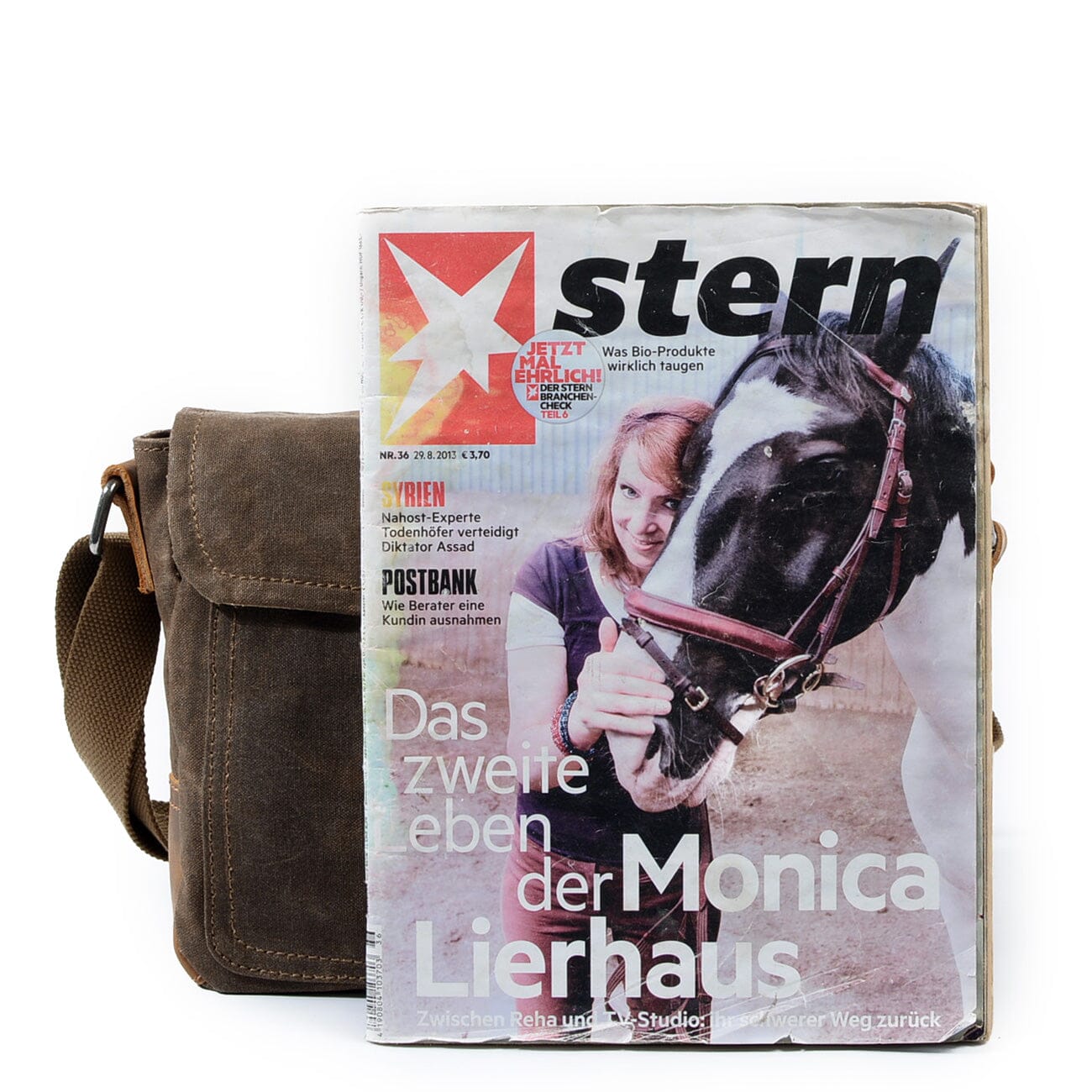 Small Canvas Messenger Bag | Theron