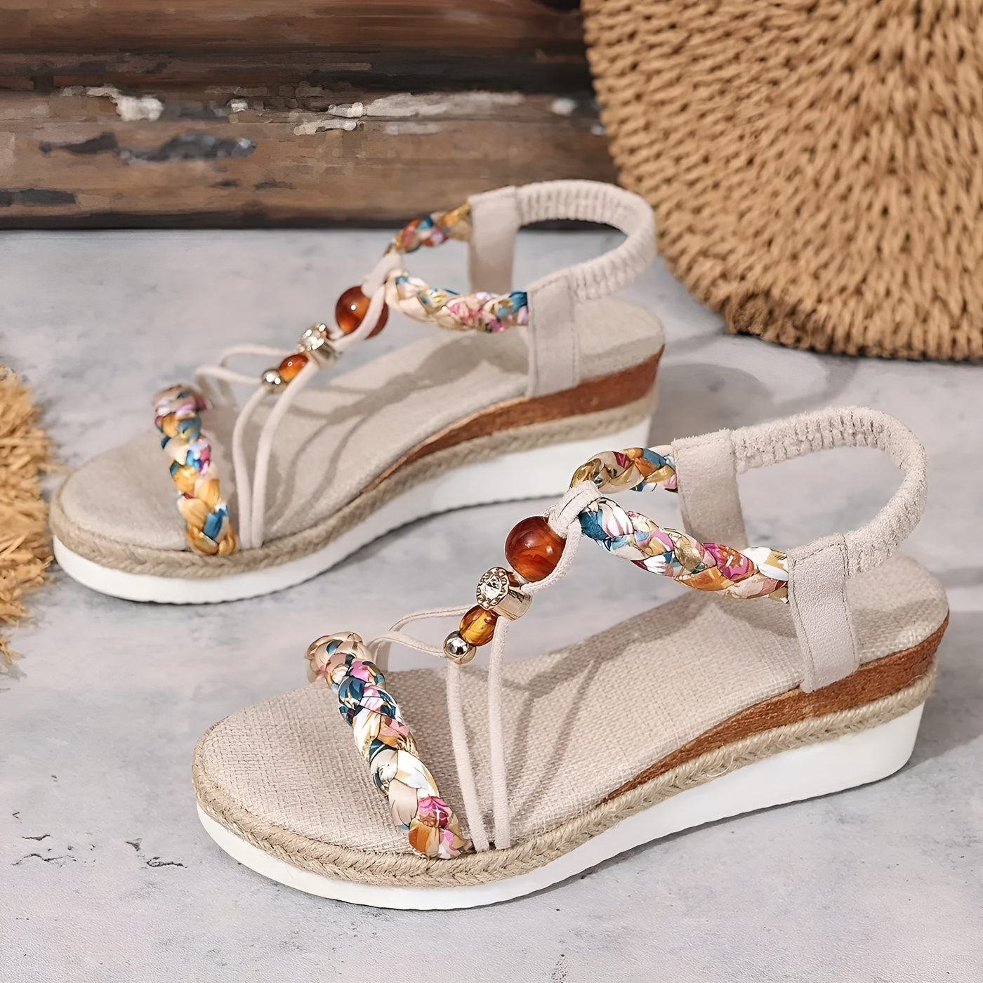 Evy - Elegant Wedge Summer Sandals