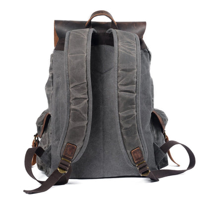 Canvas Leather Backpack | Ridge
