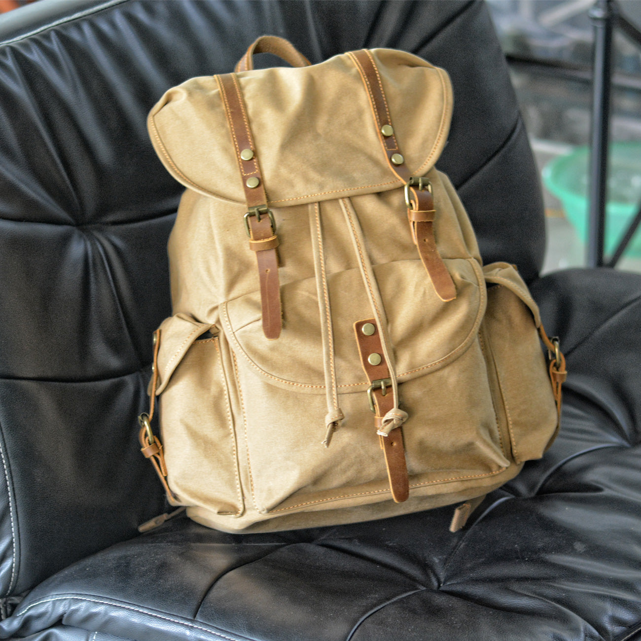 Military Canvas Backpack | Piran