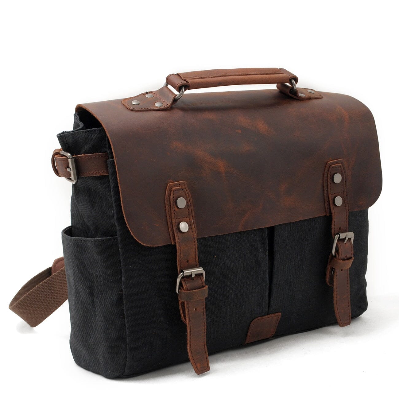 Canvas Crossbody Messenger Bag | Caius