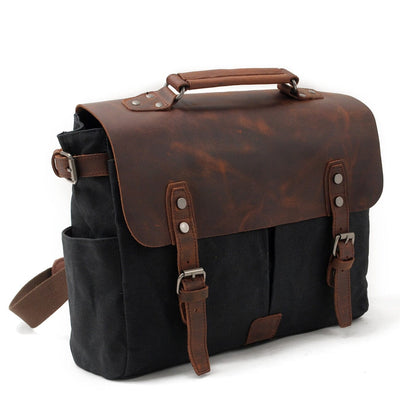 Canvas Crossbody Messenger Bag | Caius