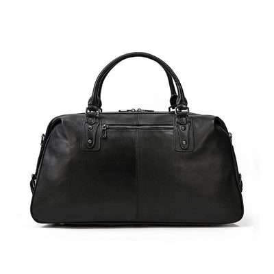 Black Leather Holdall | Zion