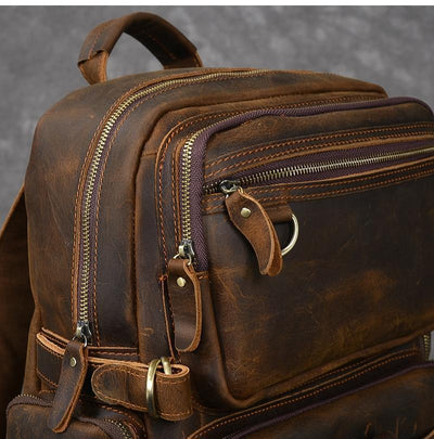 Brown Leather Backpack | Journey