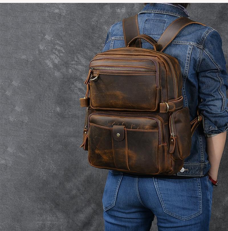 Brown Leather Backpack | Journey