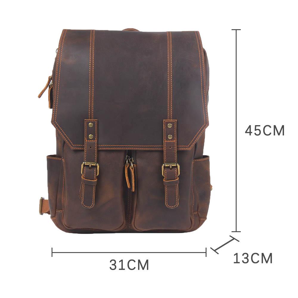 Brown Leather Backpack | Stellan