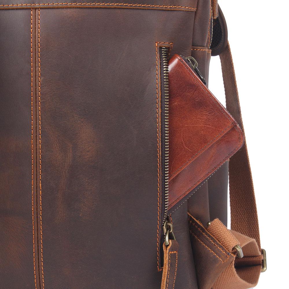 Brown Leather Backpack | Stellan