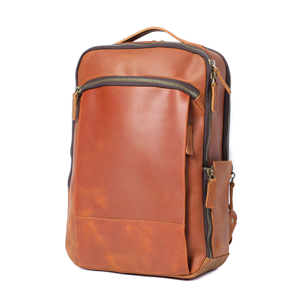 Leather Laptop Bookbag | Rory