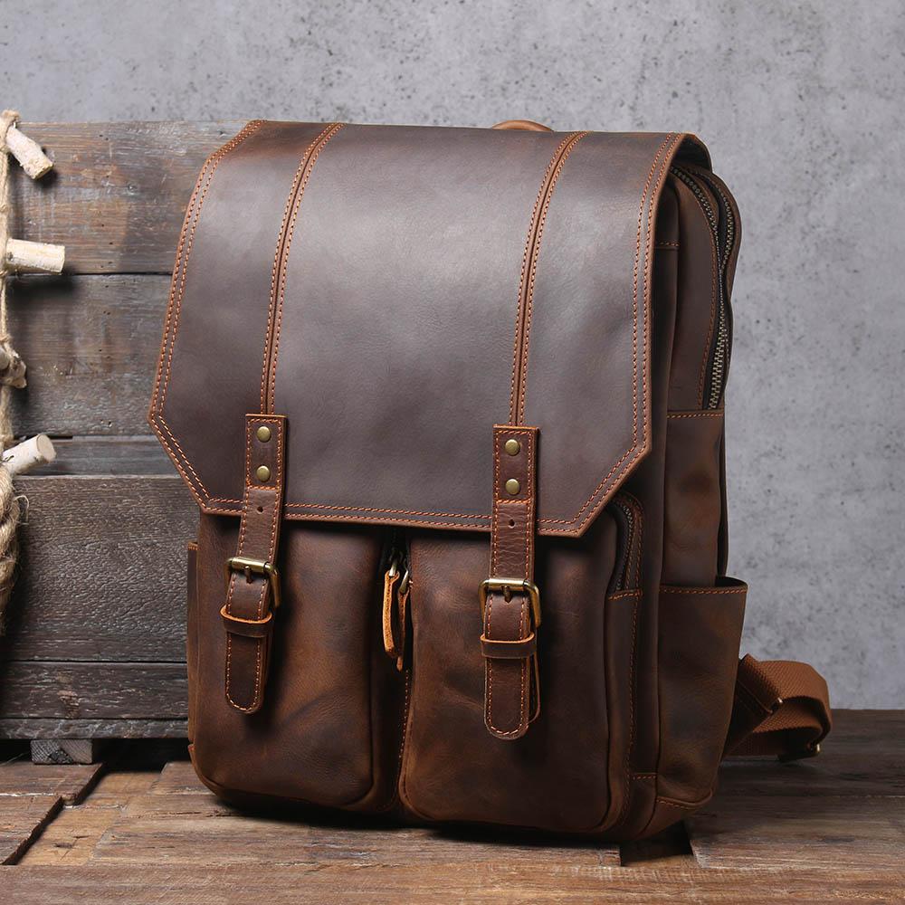 Brown Leather Backpack | Stellan