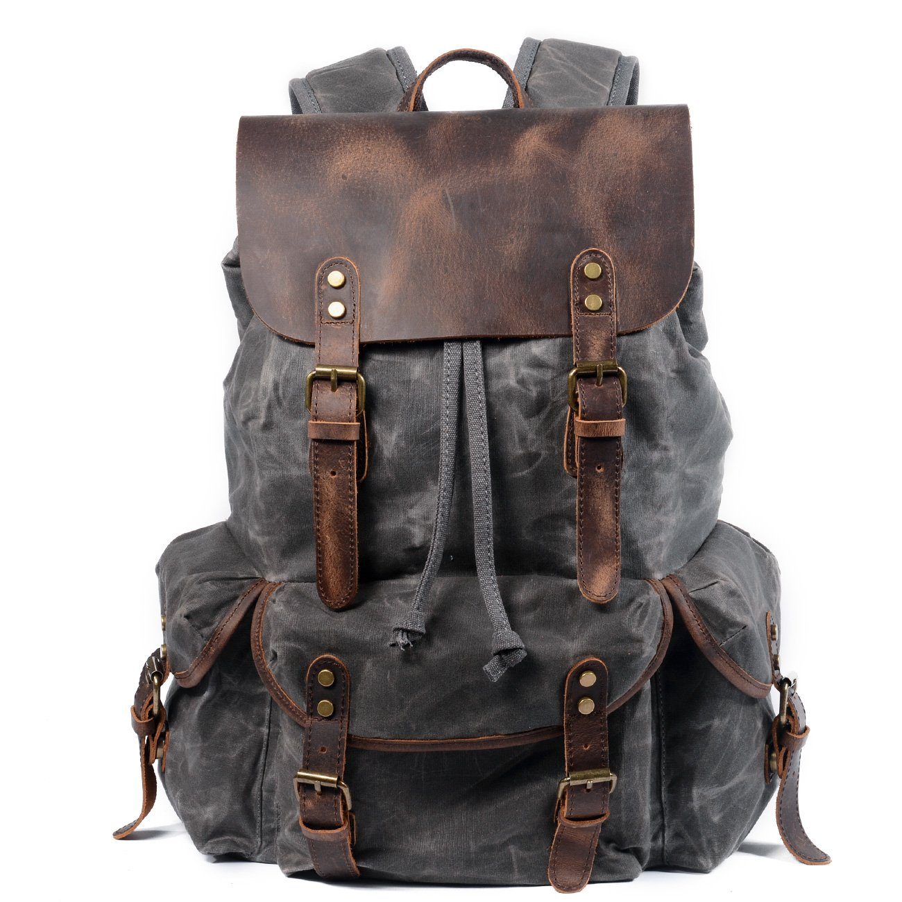 Canvas Leather Backpack | Ridge