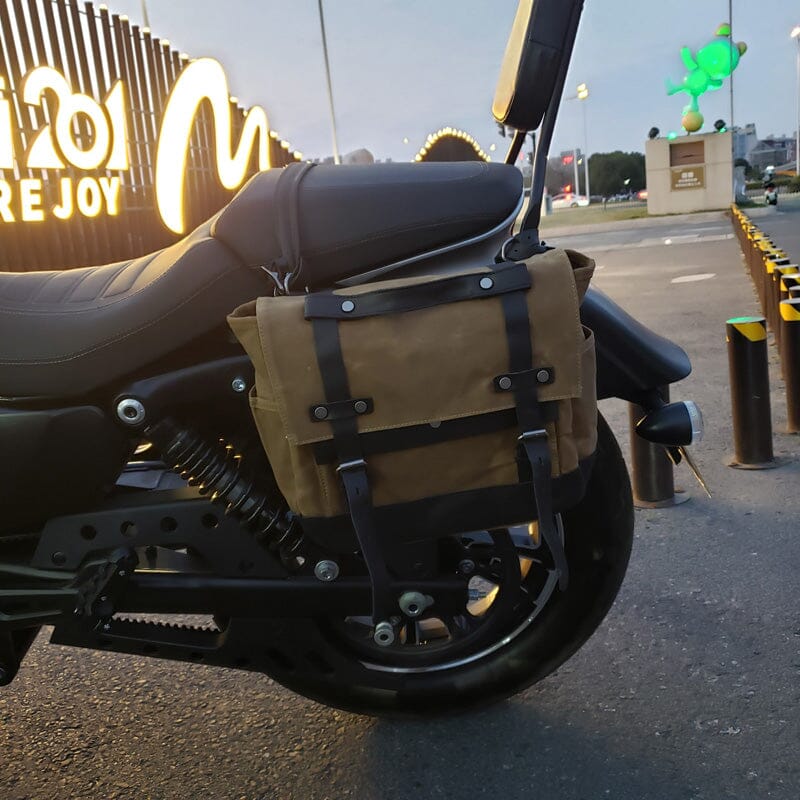 Canvas Motorcycle Saddlebag | Ryder
