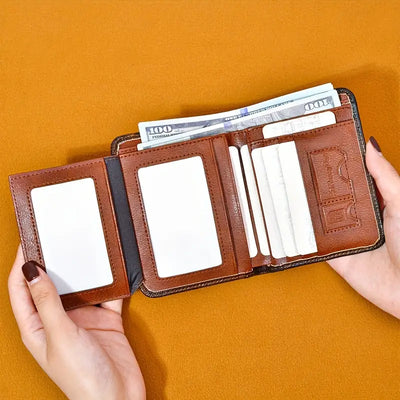 Vintage Thin Leather RFID Wallet | Indigo